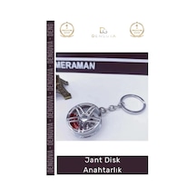 Anahtarlık Otomobil Tutkunları Metal Aksesuar Şık Tasarım Premium Estetik Jant Disk Anahtarlık