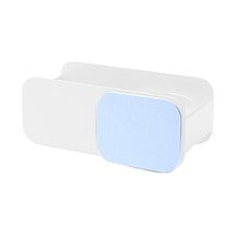 Willowhaven Yumruksuz Saç Kurutma Makinesi Raf, Banyo Tuvalet Macaron Depolama Raf, Duvara Monte Saç 2 Adet Beyaz Gri