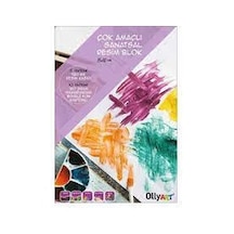 Ollyart Fon Kartonlu Sanatsal Resim Blok 35X50 Cm.
