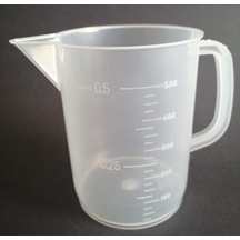 Kartell Plastik Kulplu Beher 500 ML