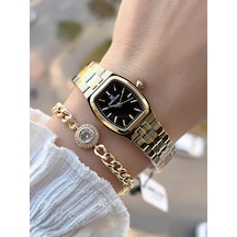 Daniel Klein Vintage Seri Küçük Kasa 2 Yıl Garantili 3 Atm Kadın Kol Saati+bileklik Bff.14117.8 Sarı