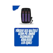 Kablosuz Hoparlör    Uyumlu iOs Ve Android Uyumlu Şarjlı Sd Kart Girişli Bluetooth Hoparlör