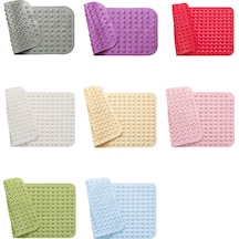 Gajeena Banyo Ve Küvet İçin Pvc Masajlı Güçlü Yapışkan Tabanlı Su Geçirgen Anti-kaygan Paspas, Açık Mavi Diğer