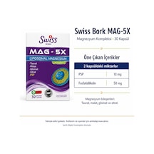 Swiss Bork Mag-5x Magnezyum Kompleksi 30 Kapsül