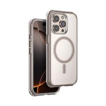 Onegif Apple Apple iPhone Uyumlu  15 Pro Max Hulk Magsafe Kapak - Çöl Titanyum