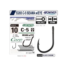 OWNER 53265 C-5 CARP ISEAMA w/EYE Sazan İğnesi