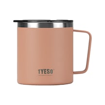 Tyeso Silviya Mug Vakumlu Paslanmaz Çift Duvarlı Termal Kapaklı 400ml Çok Renkli