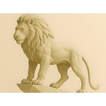 3d Soyut Stil Aslan Heykeli Hediyelik Şık Ev Dekorasyonu 15 Cm