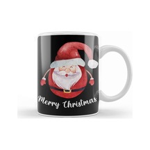 Yılbaşı Yeni Yıl Konseptli Merry Christmas Santa Kupa Bardak Porselen Karışık