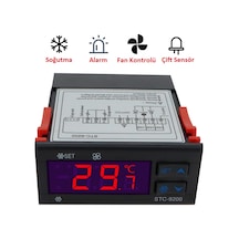 STC9200 Dijital Çift Prob Isı Kontrol Termostat