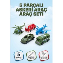 5 Li Asker Ve Acil Durum Seti 7-14 Cm Çek Bırak Eğitici Ve Eğlenceli Çocuk Oyuncak Seti