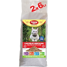 Bonny Nice Doğal Pellet Çam Peleti Kalın Kedi Kumu 2 x 6 L