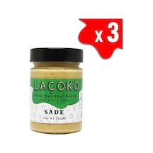 Laçoko Şekersiz Katkısız Glutensiz Vegan Doğal Sade Fındık Ezmesi 3 x 320 G