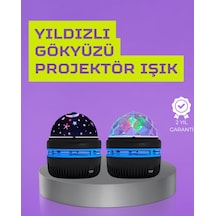 Usb Li Yıldız Projektör Lamba Döner Galaxy Uyumlu Işık Şovu, Çocuk Ve