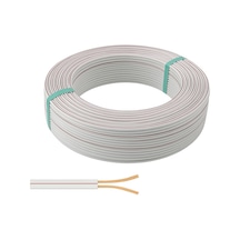 Elektrik Kablosu Ses 0.75 Mm İki Damar 1m Bakır Kablo %100 Bakır Dayanıklı Ve Esnek Kablo