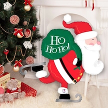 Yılbaşı Folyo Balon -buz Pateni Noel Baba