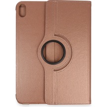 Mey İthalat iPad Uyumlu  2022 10.9 10.nesil Kılıf 360 Tablet Deri Kılıf - Rose Gold Tablet Kılıfı