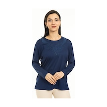 Mutlu City Yeni Sezon Kadın Orta Yaş ve Üzeri Yeni Desen Yuvarlak Yaka Likralı Anne Penye Bluz 30530-indigo Mutlu City Yeni Sezon Kadın Orta Yaş ve Üzeri Yeni Desen Yuvarlak Yaka Likralı Anne Penye Bluz 30530-indigo