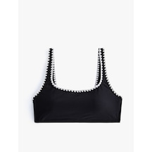Koton Kroşe Detaylı Bralet Bikini Üstü Pedli Siyah 4sak10029mm