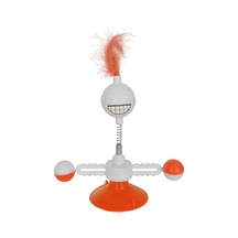 Markapet Vantuzlu Komik Dönen Kedi Oyuncağı 17 Cm 18-30 Cm Turuncu