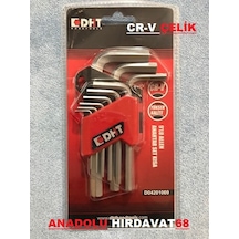 Dht 9 Pcs Alyan Seti Cr-V Çelik Allen Takımı Yüksek