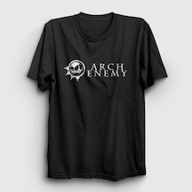 Presmono Unisex Skull Arch Enemy T-shirt Siyah