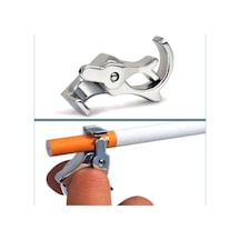 Omeniv Gümüş Renk Metal Tiryaki Sigara Yüzüğü 47261647