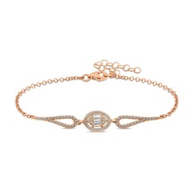 Casera's Gümüş Rose Oval Baget Bileklik Csr2183291 Gümüş
