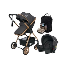 Esse Model Gold Antrasit Travel Bebek Arabası Puset Ve Çanta
