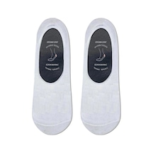 Carnaval Socks Beyaz Renkli Kaymaz Slikonlu Babet Çorap Beyaz