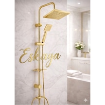 Eskaya Gold Kare Robot Duş Seti Yağmurlama Gold Tepe Duş Seti Diğer