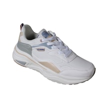 Kinetix Kadın Siyah Beyaz Kalın Taban Sneaker Yürüyüş Günlük Spor Ayakkabı Beyaz