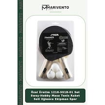 Özel Üretim 1210-5518-01 Set Sway-hobby Masa Tenis Raket Seti Eğlence Ekipman Spor