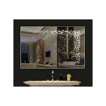 70x80 Boyutunda Led Işıklı Modern Mobilya Açık Gri
