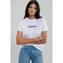 Mavi M1612242-620 Bısıklet Yaka Logo Tışort Beyaz Ss Kadın T-shirt M1612242-620-R0198 Beyaz Mavi M1612242-620 Bısıklet Yaka Logo Tışort Beyaz Ss Kadın T-shirt M1612242-620-R0198 Beyaz