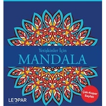 Yetişkinler İçin Mandala Lacivert