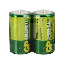 Gp Gp13g Greencell R20p/1250/d Büyük Boy D Pil 2'li Shrink