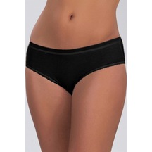 Çift Kaplan Kadın Basic Siyah Slip 623 - S Siyah