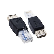 RJ45 ERKEK TO USB A DİŞİ ETHERNET ÇEVİRİCİ JACK FİŞ