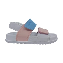 Vicco Krixi Hafif Kız Çocuk Beyaz Pembe Sandalet Beyaz