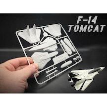 3d Baskı F-14 Savaş Uçağı Maket Kartı Geçmeli Montajlı Koleksiyon Modeli
