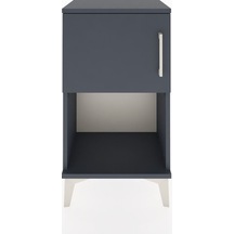 Arges Komodin 2 Raflı Tek Kapaklı 44x30x80 Antrasit-antrasit Antrasit