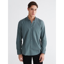 Lcwaıkıkı Classic Yeşil Regular Fit Oxford Erkek Gömlek