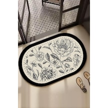 Rasse Tekli 60x100 Cm Banyo Paspas Seti, Kaydırmaz Tabanlı Djtbanyo Renkli