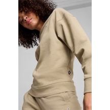 Puma Better Essentıals Crew Fl Bej Kadın Sweatshirt Bej