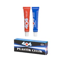 404 Plastik Çelik Yapıştırıcısı 41 Gr İkiz Tüp Yapıştırıcı