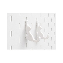Pegboard Uyumlu Dekoratif Askı 4'lü Set Duvar Düzenleyici Kanca 3d Baskı Beyaz