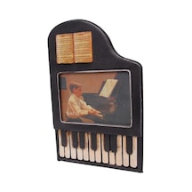 Dekoratif Metal Çerçeve Piyano Temalı