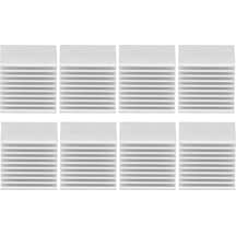 Yaozixa 8 Adet Anodize Alüminyum Soğutucu Kanat Seti - Elektronik Cpu Ve Güç Modülleri İçin Hızlı Isı Dağıtımı, 40x40x30mm, Yapıştırıcı İçerir