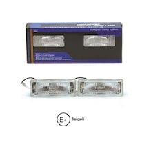 Carub Sis Lambası 12V H3 13 X 4 CM Dikdörtgen Emark Belgeli Sağ Sol Takım Beyaz BR3009527